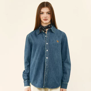 (พร้อมส่ง)Bemingtop1089(S-2XL)-BMG Denim Classic Shirt - เสื้อเชิ้ตเดนิมทรงคลาสสิกใส่ได้ทุกโอกาส