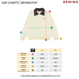 Bemingtop1098(S-M)-BMG Sweet Heart Knit เสื้อแขนยาวคอปก เพิ่มลูกเล่นด้วยกระดุมรูปหัวใจเล็กๆและคอปก