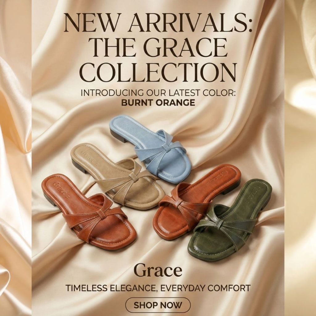 Grace รุ่นแมลงปอ ไซส์ 36-43 รองเท้าแตะส้นสูง 1 cm. ส้นแบน รองเท้าแฟลต แฟชั่น สินค้า