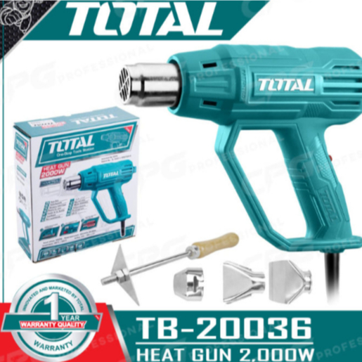 TOTAL TB20036 เครื่องเป่าลมร้อน 2000w ปรับได้ 2 ระดับ 350°C และ 550°C