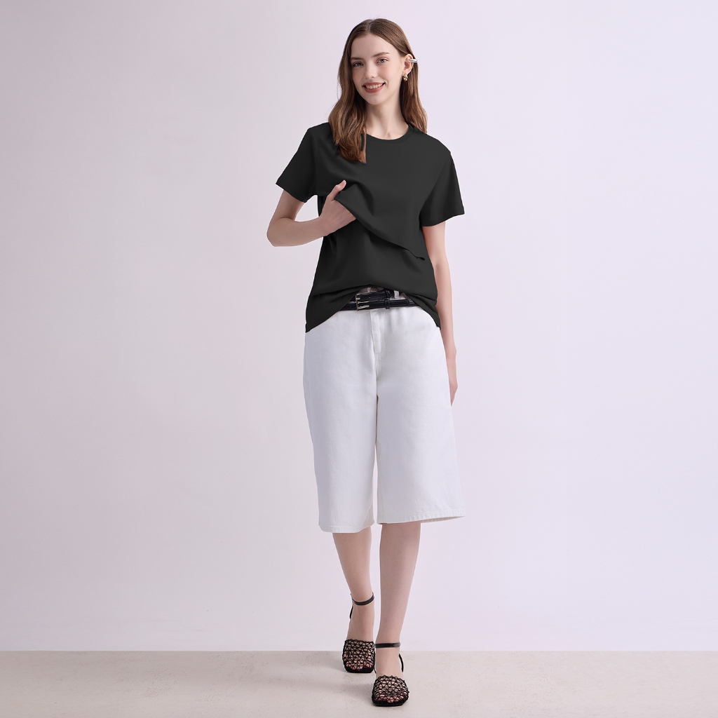 Nitan (นิทาน) เสื้อให้นมบุตร รุ่น Silene  Nursing Top เนื้อผ้า Cotton 100%