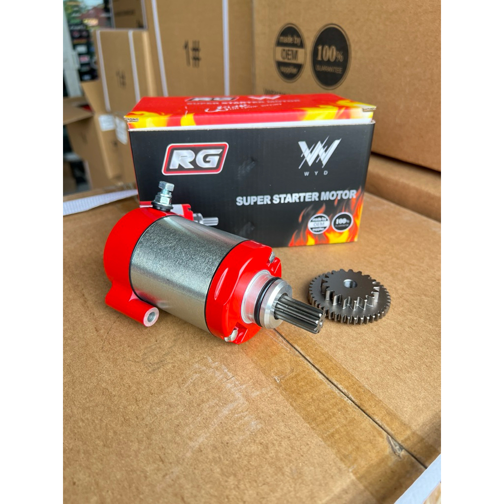 ไดร์สตาทแต่ง RG  W125 Cnc ทรงฟอซ่า ลูกเดิมถึง 85 สบายครับ ✅ พร้อมเฟืองตัวหนาพิเศษ