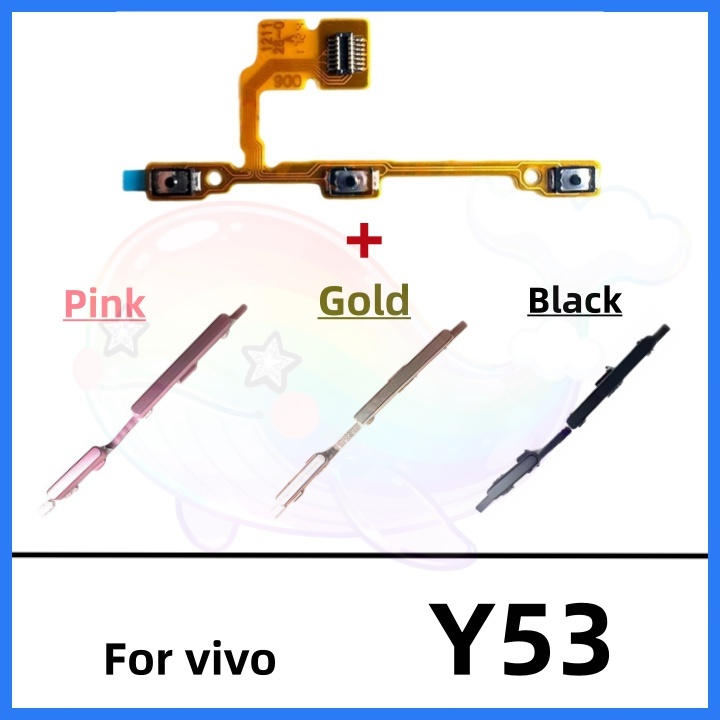 สําหรับvivo Y53 ปุ่มเปิดปิดปุ่มสวิทช์ด้านข้างKey Volume Up Down Flexสายโทรศัพท์มือถือส่วน