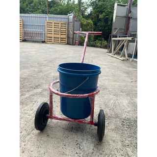 รถเข็นอเนกประสงค์ พร้อมห่วงเส้นผ่าศูนย์กลาง 35 cm ล้อยางตัน 8 นิ้วและ 2นิ้วหมุนรอบ เข็นลุยสวนทางขรุขระลุยได้ทุกสถานการณ์