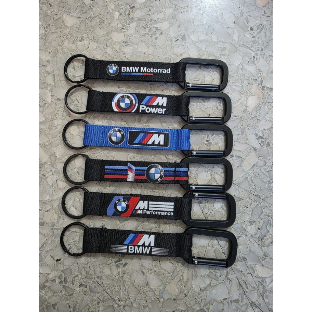 พวงกุญแจผ้าลายโลโก้ Bmw