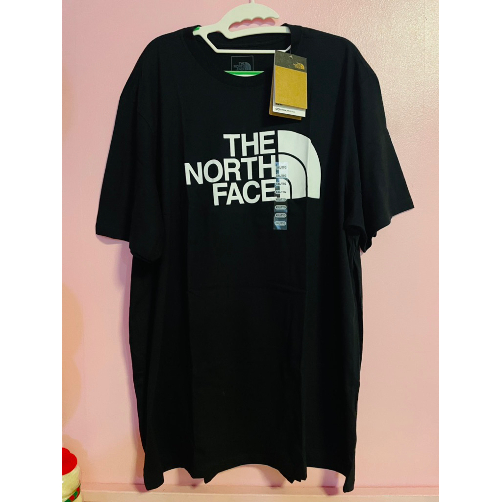 ☑️ เสื้อยืด THE NORTH FACE Size XXL สีดำ สกรีนสีขาว ของแท้100% ☑️