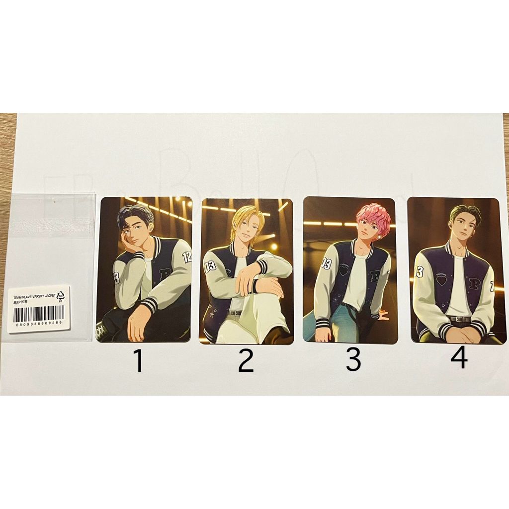 การ์ด Team PLAVE Varsity Jacket Noah Hamin Yejun Bamby PLAVE Card