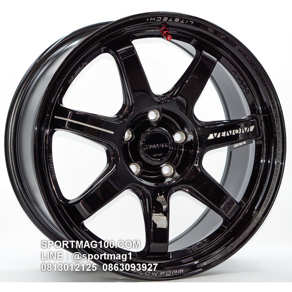 ล้อแม็กซ์ Lenso VT7 LITETECH+ ขอบ18นิ้ว 5รู114  สีดำเงา กว้าง8.5นิ้ว Offset35 [22384]