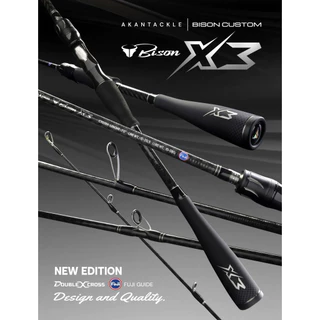 คันเบ็ด คันตีเหยื่อปลอม Bison X3 New Edition | Bison Custom