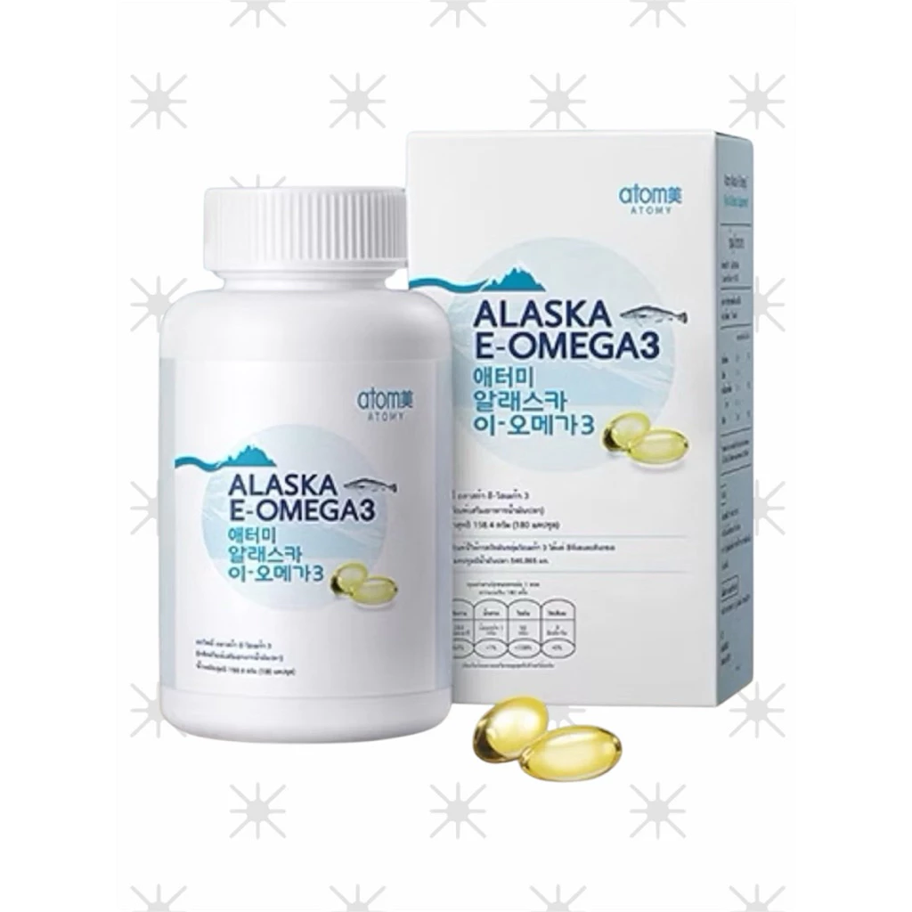 อะโทมี่ อลาสก้า อี-โอเมก้า 3(ผลิตภัณฑ์เสริมอาหารน้ำมันปลา) Atomy Alaska E-Omega 3(Fish Oil Dietary Supplement Product)