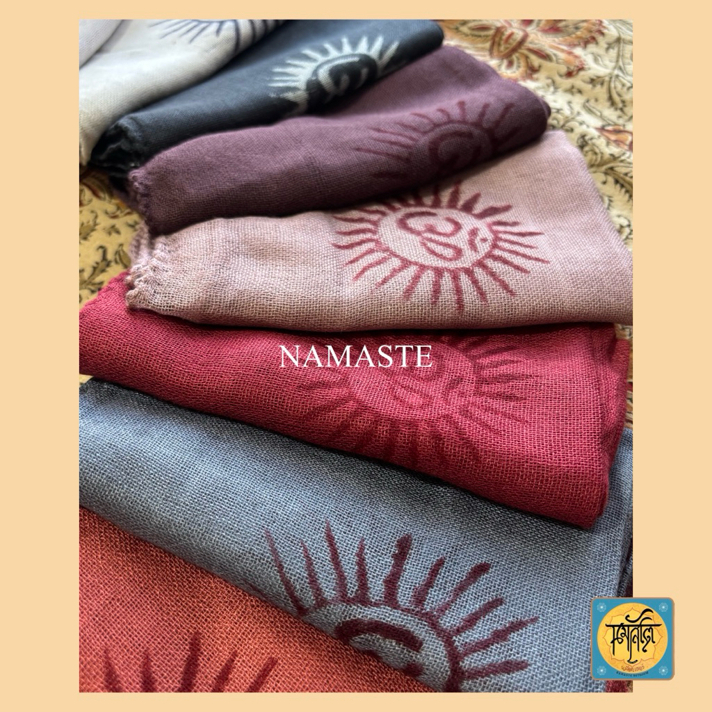 ผ้าโอมบาง.เล็ก : 65 x 134 ซม. ผ้าพันคอ คลุมไหล่ โพกหัว ผูกผม ผูกอก ผูกเอว - รูปที่ 5