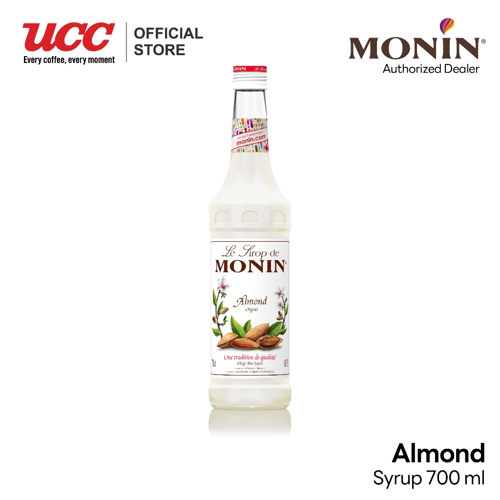 MONIN Almond Syrup น้ำเชื่อมกลิ่นอัลมอนด์ 700ml.