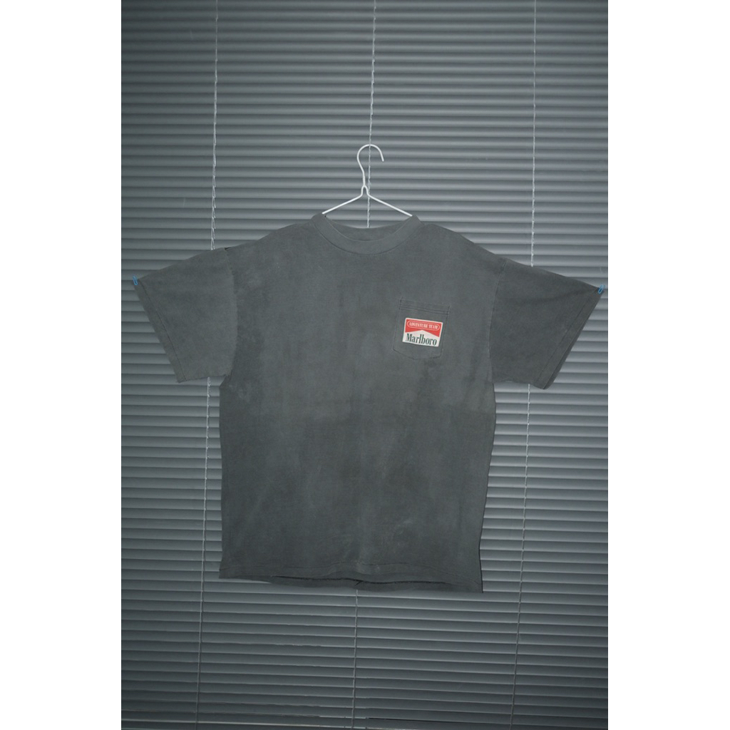 เสื้อยืดป้าย TULTEX marlboro มีรอยด่างเล็กน้อยที่แขน มือ2 อกถึง47