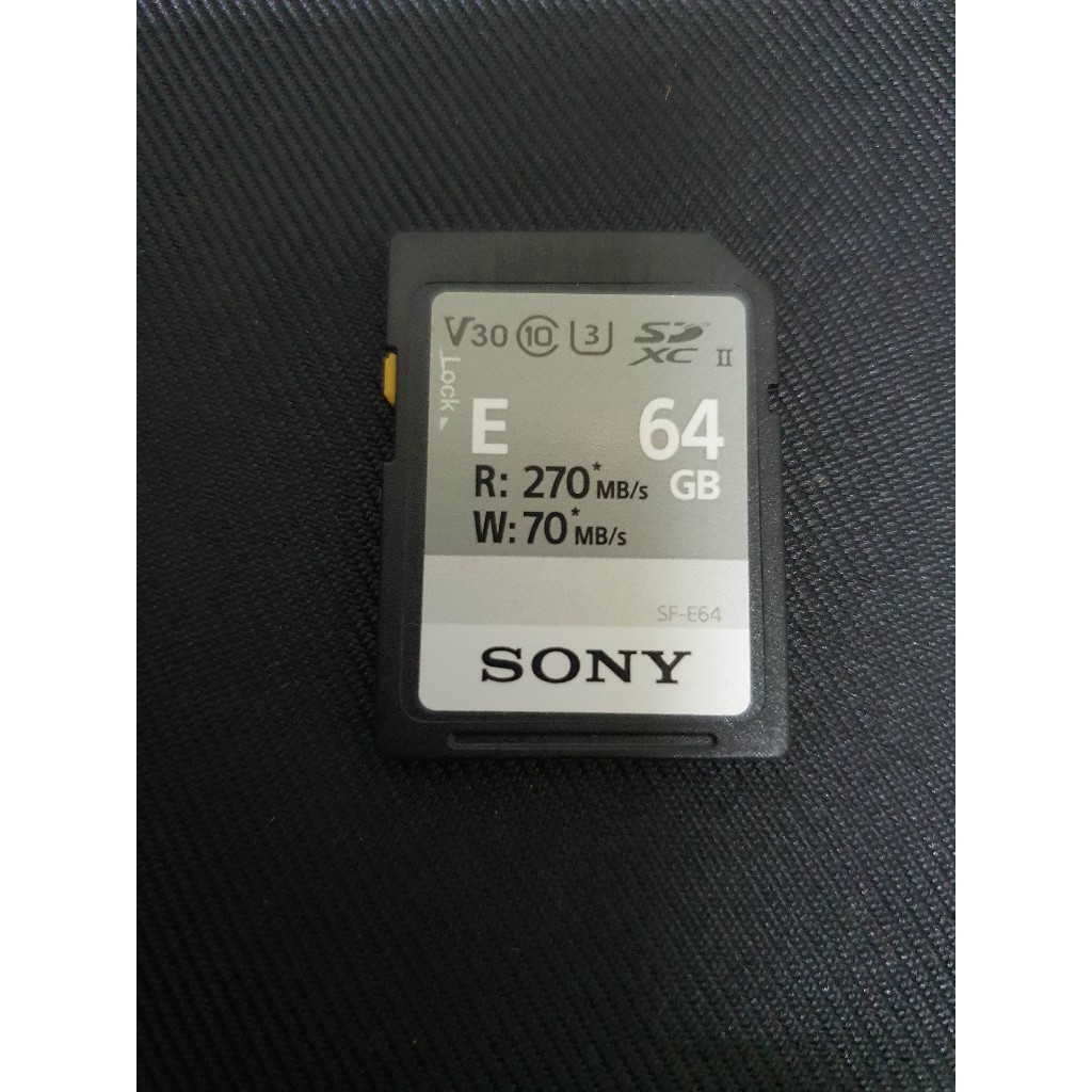 การ์ดความจำ Sony SDXC 64GB UHS-II (SF-E64) | R270 | W70 ขายต่อ