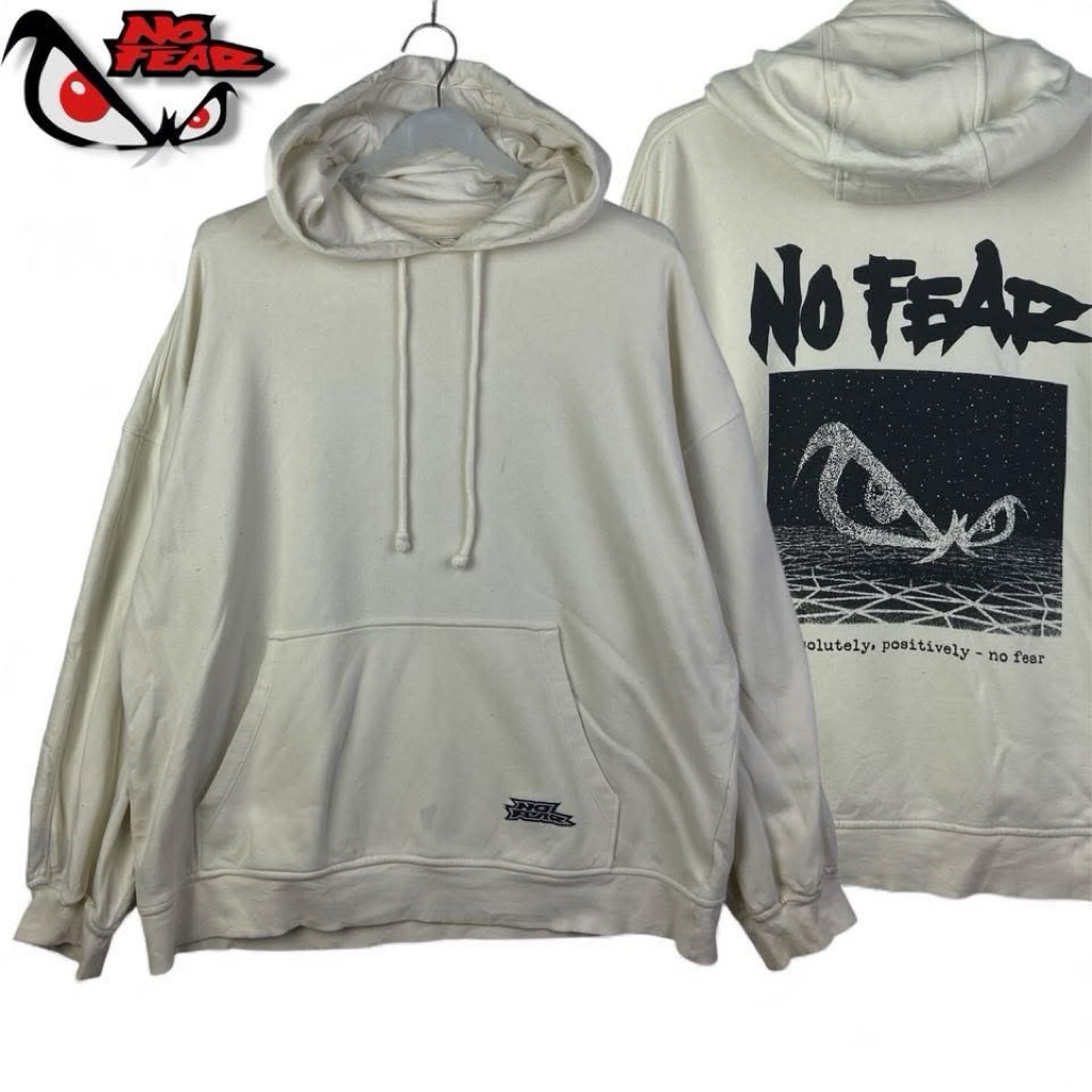 No fear hoodie big logo Y2K size25/28xl