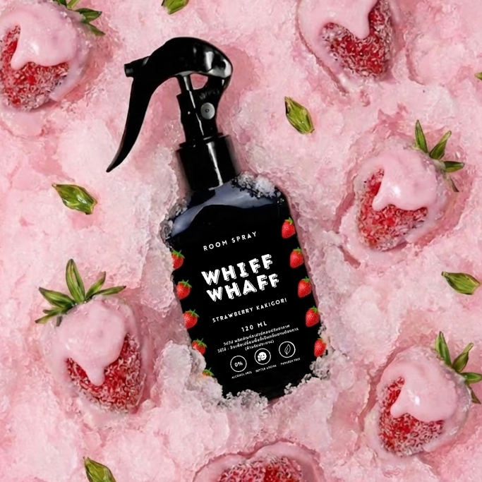 Whiffwhaff วิปวัป Room Spray Strawberry Kakigori สเปรย์หอมกลิ่น กลิ่นสตรอว์เบอร์รี เปรี้ยวหวานฉ่ำใจ!
