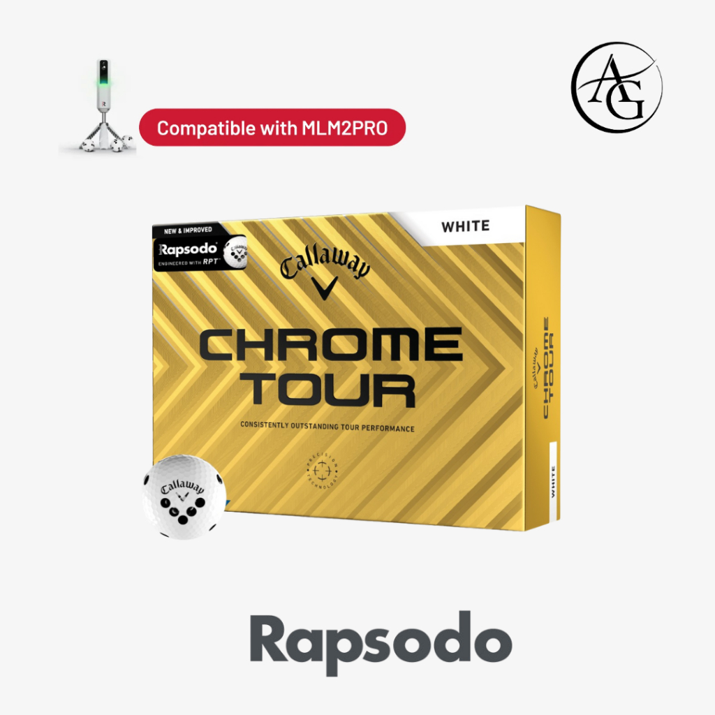 ลูกกอล์ฟ  RPT balls - Callaway® Chrome Tour พร้อมลาย RPT™ สำหรับใช้งานกับ Rapsodo MLM2PRO