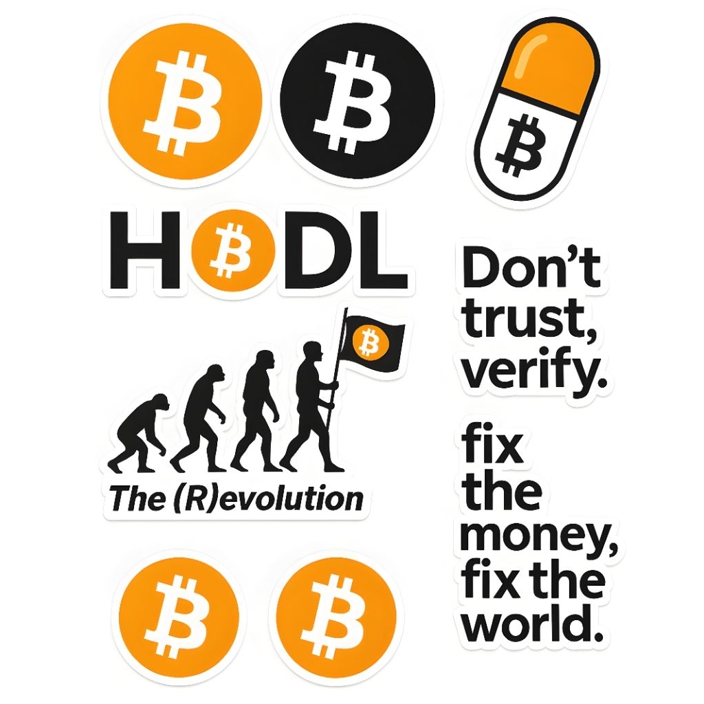 สติกเกอร์ Bitcoin (Sticker BTC)