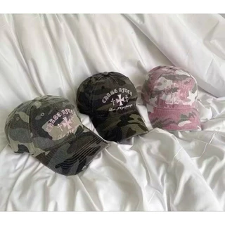 (พร้อมส่ง) หมวกลายทหาร งานปักอักษร เท่ๆๆ สวยทุกสี ✨
