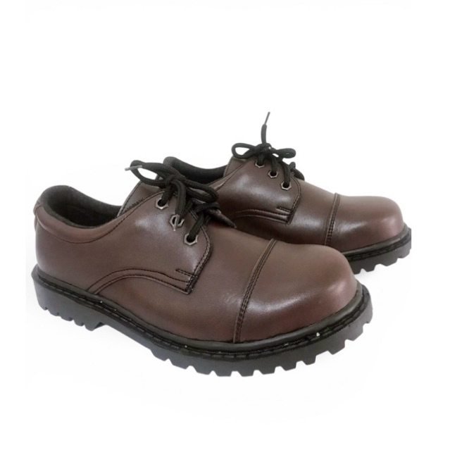 รองเท้าหัวเหล็ก Safety รองเท้าหนัง สีดำ (Size38-51)ต่อดำ - รูปที่ 4