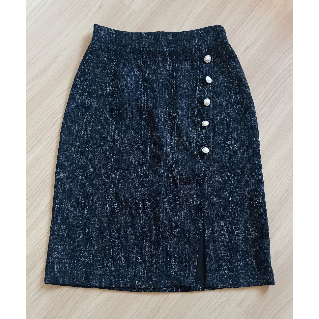 กระโปรงทรงสอบสีดำ sk1