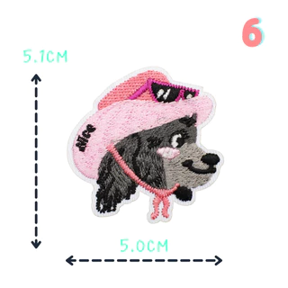 ตัวรีดติดเสื้อ🐕✨ ชุด C76 แก๊งน้องหมาคอสตูมสุดคิ้วท์ | ลายน่ารัก ปักละเอียด รีดติดง่าย