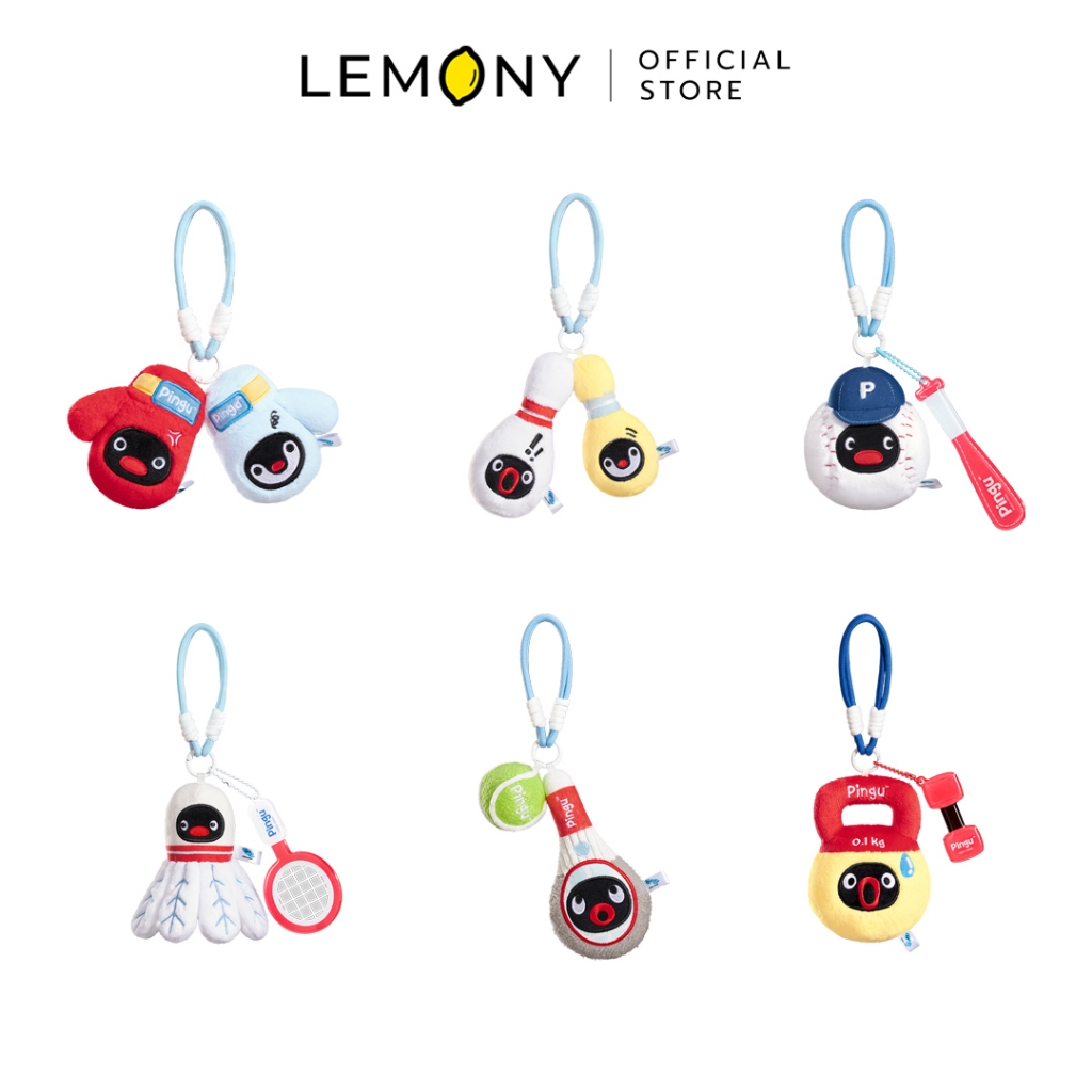 LEMONY พวงกุญแจตุ๊กตาพิงกุ ซีรีส์ Sports Pingu Collection