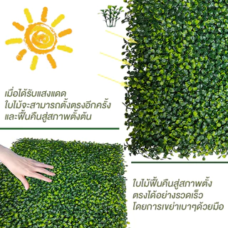 รั้วใบไม้ปลอม ดอกไม้ปลอม ต้นไม้ปลอม รั้วตกแต่งสวน รั้วแต่งสวน ถอดได้ Diy ลมแรงเป่าไม่ล้ม ใช้ได้ทั้งใน-นอกบ้าน