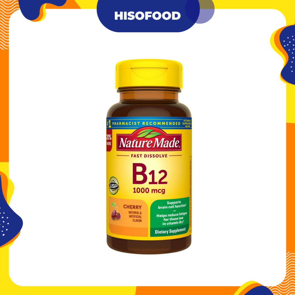 วิตามินบี12 Nature Made Vitamin B12 Sublingual 1000 mcg 60 Count