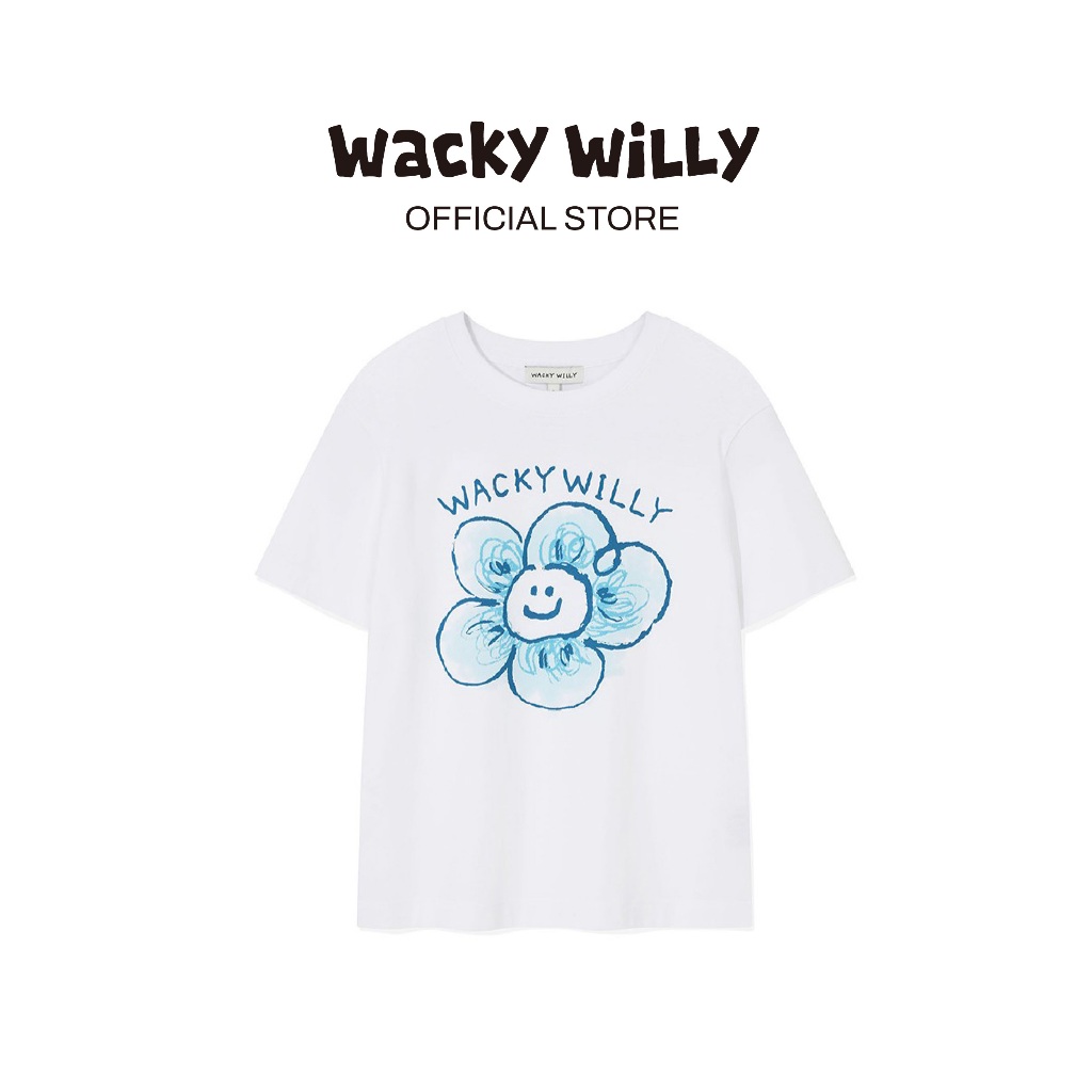 WACKY WILLY เสื้อยืดรุ่น Willy Women Big Lily Graphic Short Sleeve T-Shirt White (80263SBLSSW_H5WHXX)