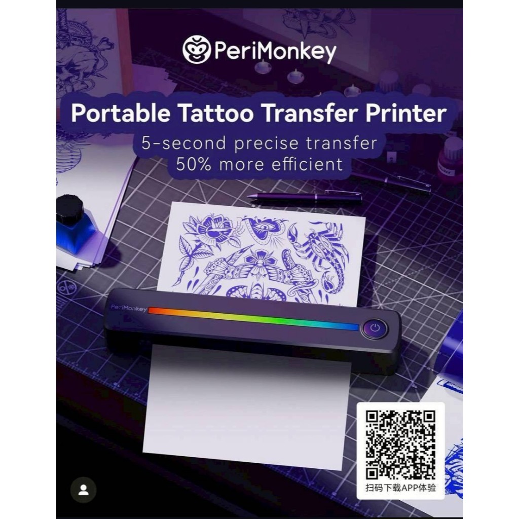 ผ่อนได้  เครื่องลอกลาย PeriMonkey Stencil Printer มีประกัน 6เดือน สินค้าพร้อมส่งด่วนค่ะ