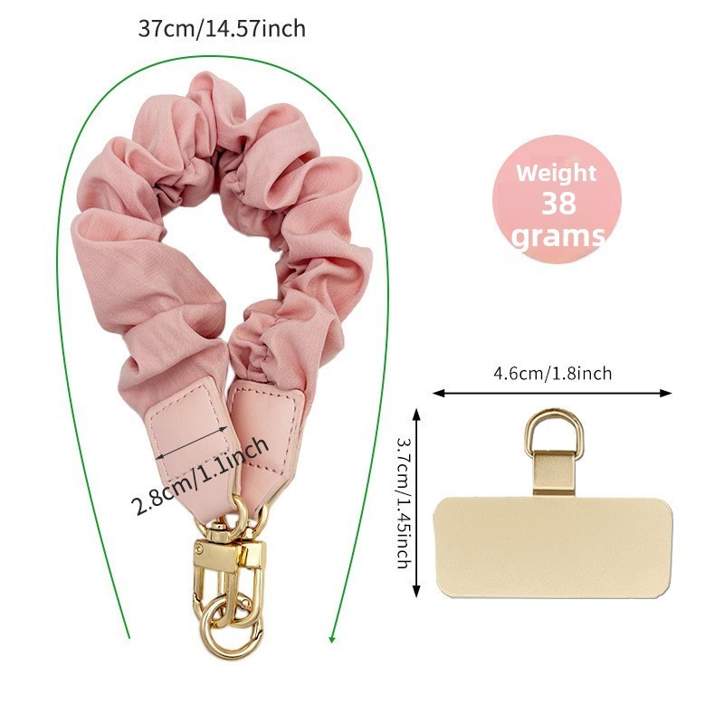 เชือกคล้องข้อมือโทรศัพท์ สายคล้องมือถือผ้านุ่มระดับไฮเอนด์ ห้อยมือถือได้มั่นคงพกพาง่ายช่วยกันหล่นและกันหายใช้ได้หลายรุ่น - รูปที่ 7