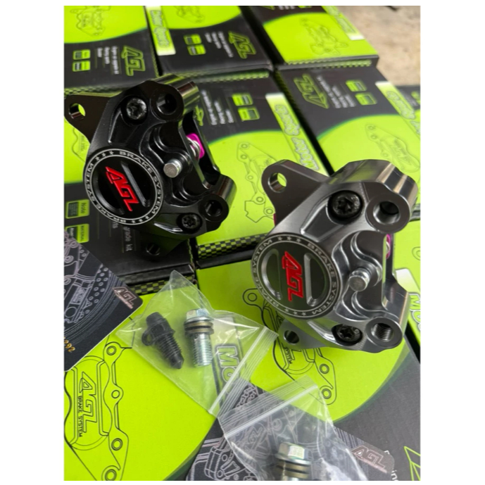 ปั๊มปักข้าง AGL ทรงจ็อก แบรนเเท้ 100% ดำ/เงิน Side-mounted brake caliper (พร้อมจัดส่งในไทย🇹🇭) - รูปที่ 5