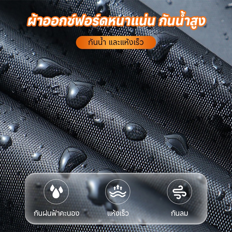 🏍️ผ้าคลุมรถมอเตอร์ไซค์ Oxford คุณภาพสูง ฉีกไม่ขาด ดึงไม่ขาด กันลม กันฝน กันแดด กันฝุ่น 🧥 - รูปที่ 2