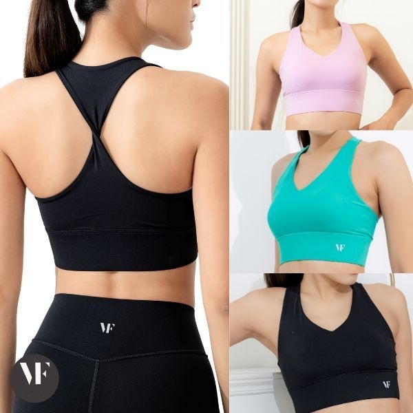 VF-Serene Bra: Sportbra (สปอร์ตบรา) บรา ชุดออกกำลังกาย โยคะ พิลาทิส ทรงเสื้อกล้าม เกลียวด้านหลัง ใส่สวย กระชับ