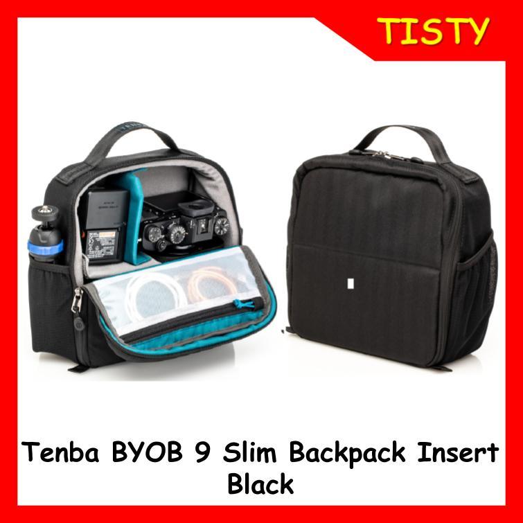 Tenba BYOB 9 Slim Backpack Insert - Black (636-620) for DSLR and Mirrorless and lenses