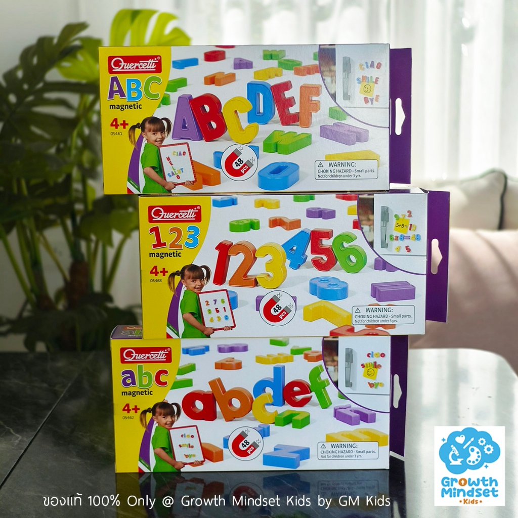 (ของแท้ Italy) ตัวอักษร ตัวเลข แม่เหล็ก Magnetic Alphabet Numbers KD0178 GM Kids
