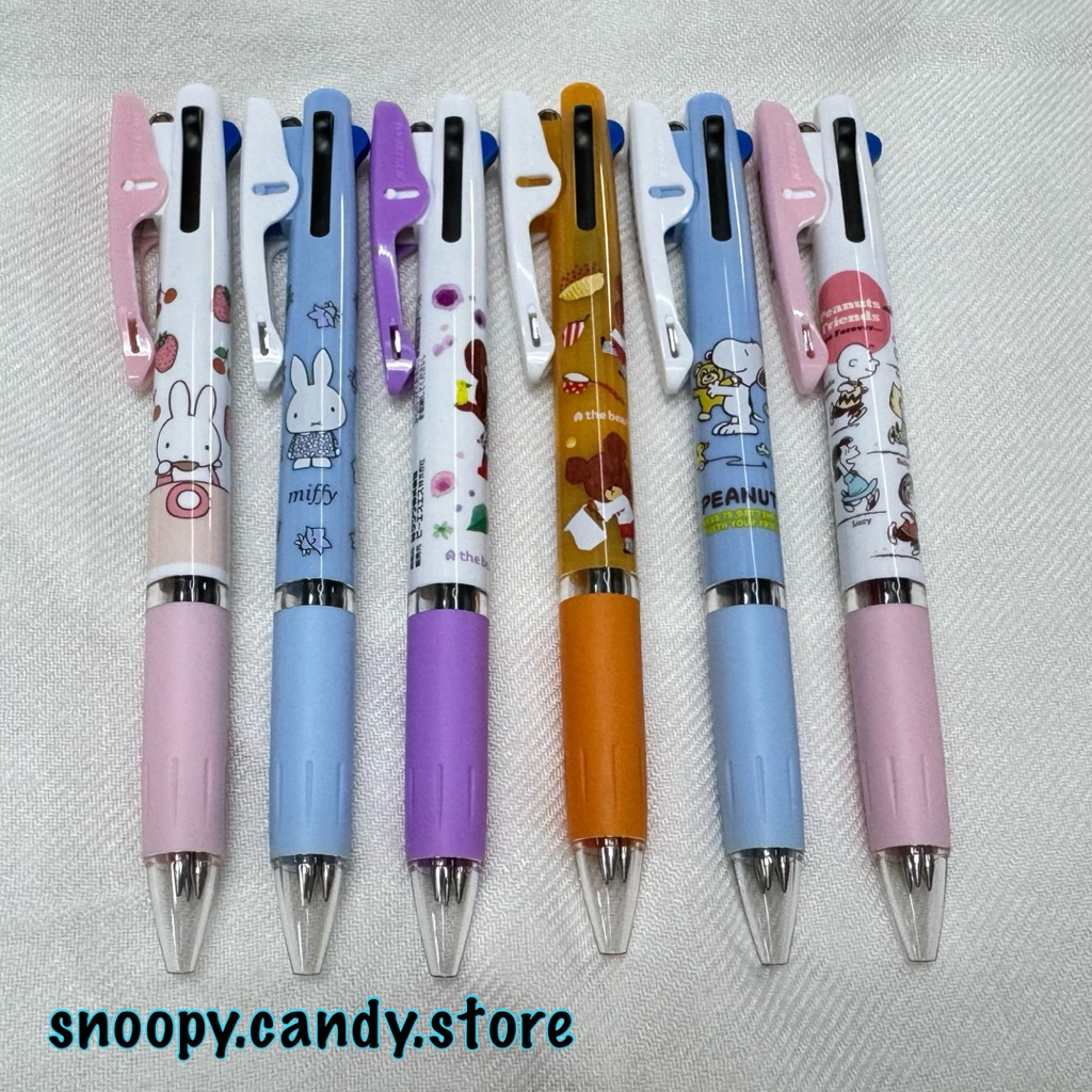 ปากกา 3 สี Jetstream ~ Snoopy, Miffy, Jackie Bears