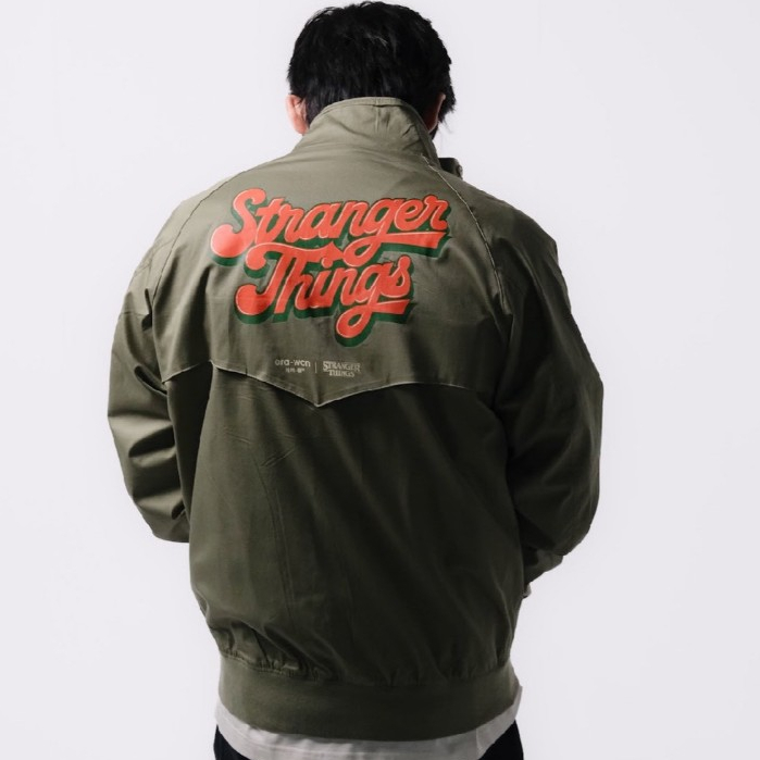 era-won เสื้อแจ็คเก็ต รุ่น HARINGTON JACKET x STRANGER THINGS สี Green steve