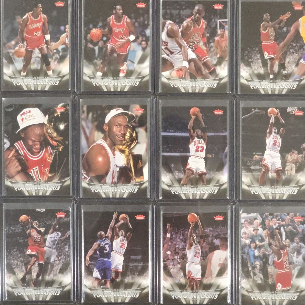 การ์ด​​ Michael Jordan​ 2007 Fleer Playoff Highlights