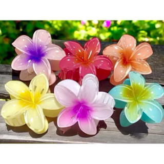 ที่หนีบผมดอกไม้ดอกเดียว ขนาด 9 cm. 12 ชิ้น c0271