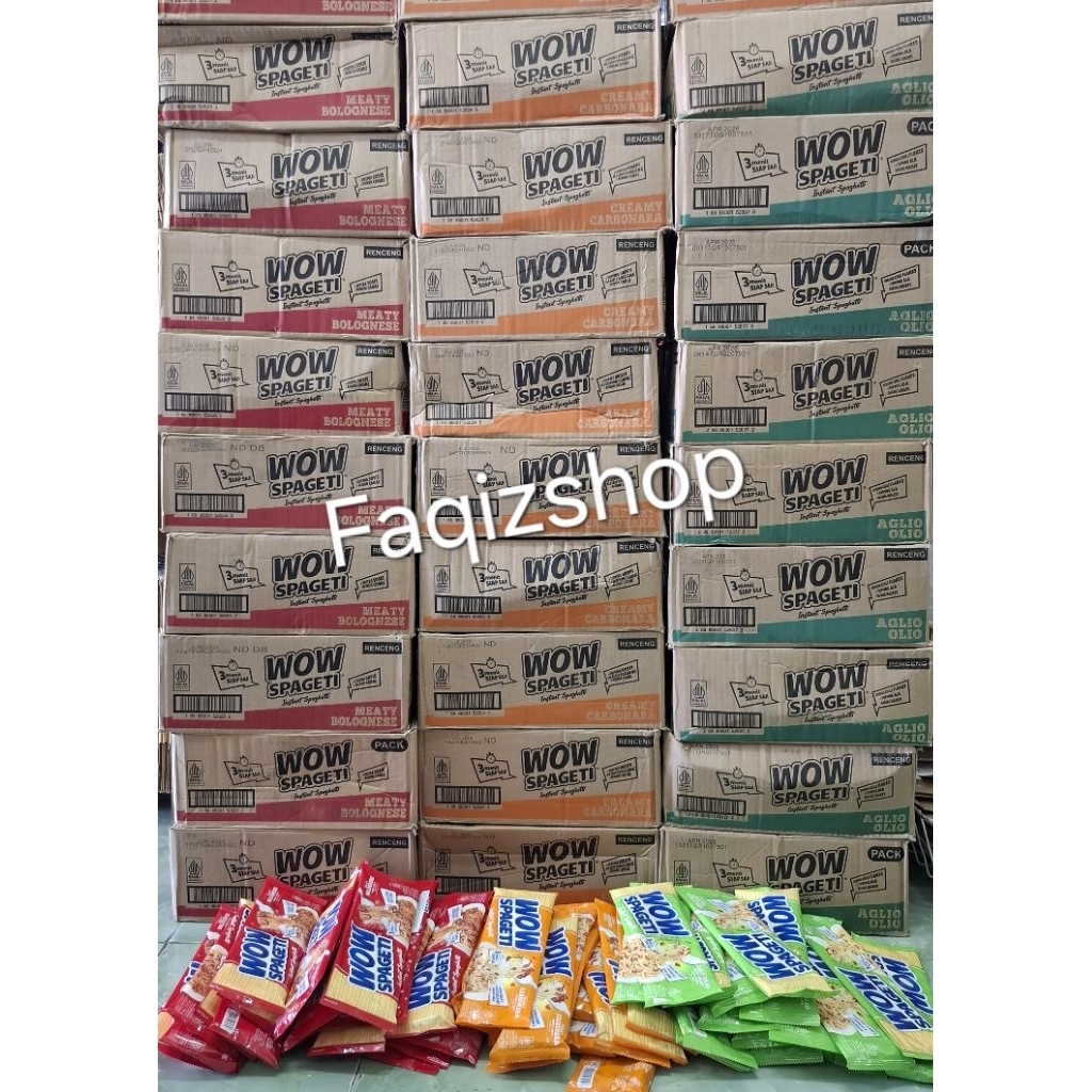 WOW spaghetti สปาเก็ตตี้สำเร็จรูปยกลัง 40 ชิ้นExp05/2026