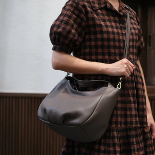🔥หนังวัวแท้ นุ่มและเบาที่สุด ขายดีสุดๆ มาพร้อมสายยาว🔥 Cotton by Hatsukoi Leather Bag