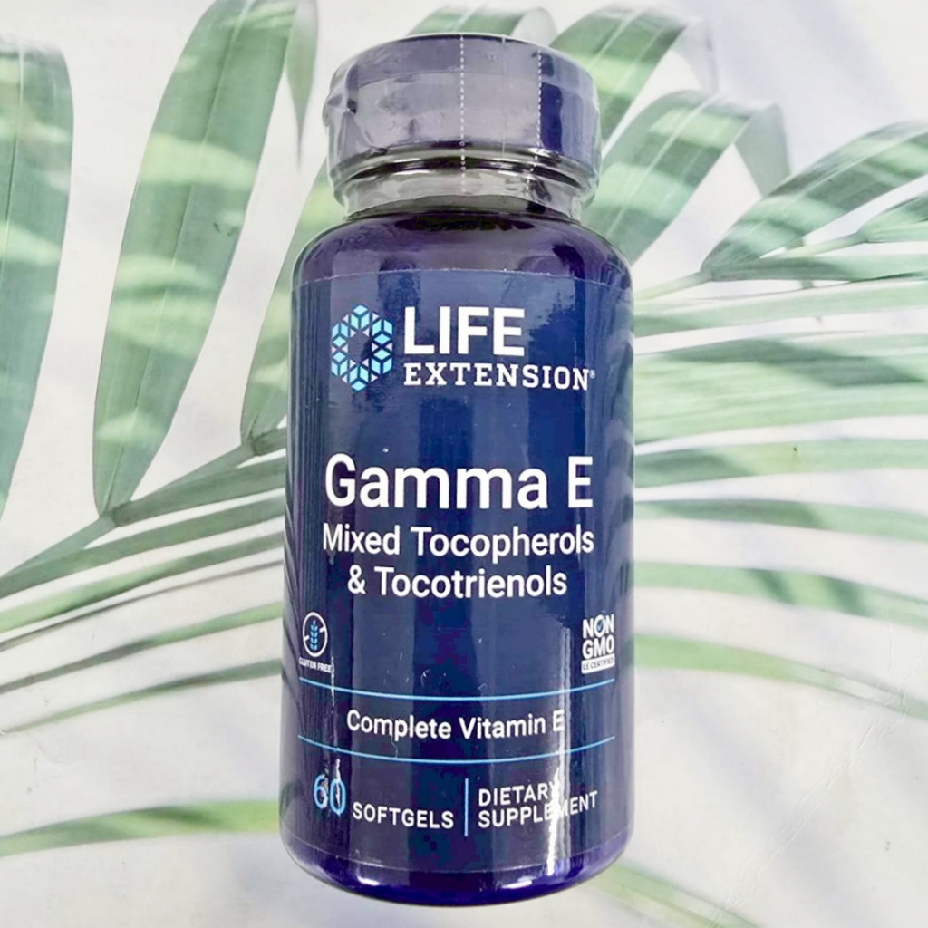 (Life Extension®) Gamma E, Mixed Tocopherols & Tocotrienols 60 Softgels แกมมา อี วิตามินอี