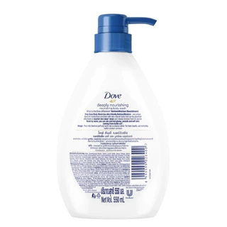Dove Body โดฟ ครีมอาบน้ำ สบู่เหลวสูตรอ่อนโยน รีบาลานซ์ซิ่ง พีช,ดีพลี่ เนอร์ริชชิ่ง ขนาด 550มล.