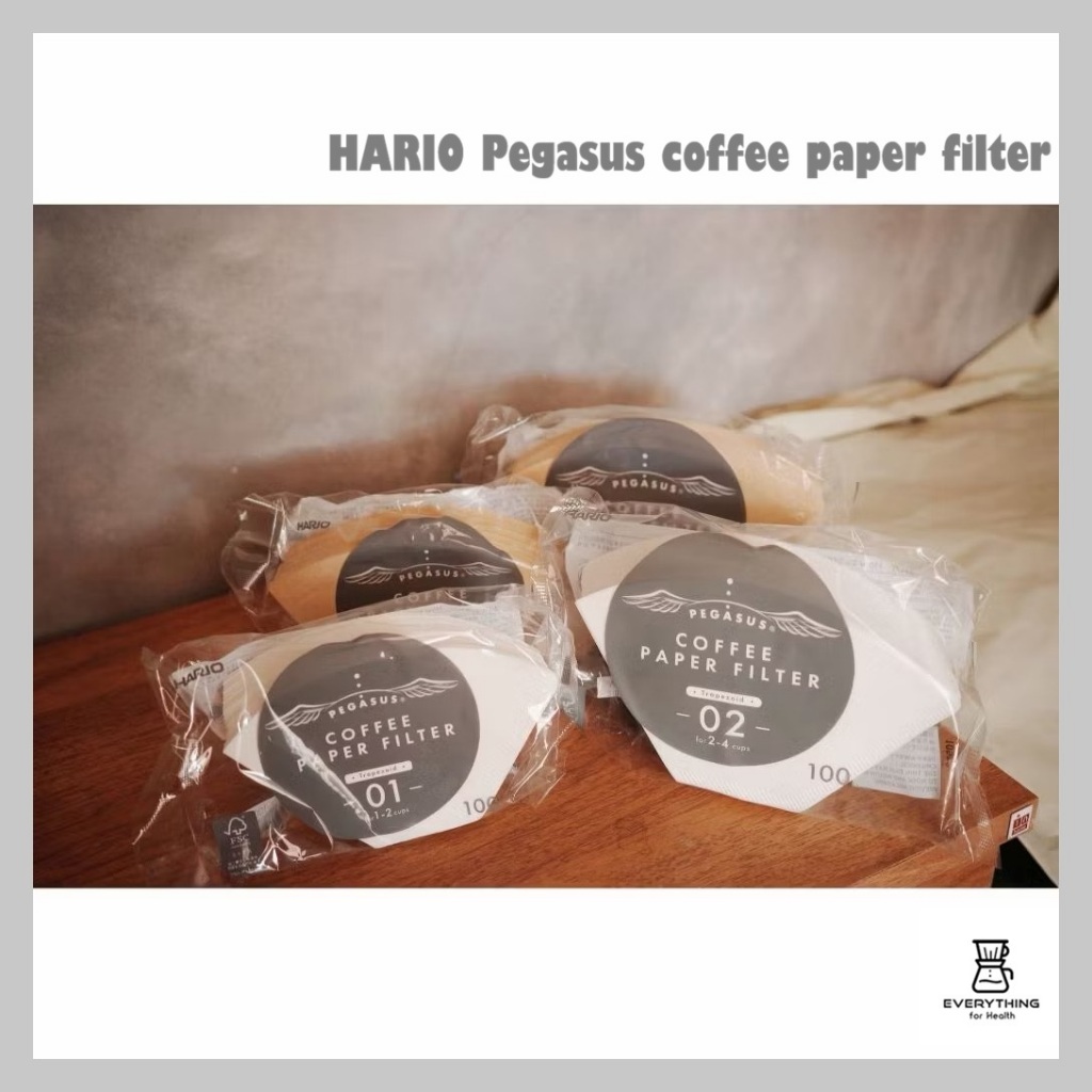 [พร้อมส่ง] HARIO Pegasus coffee paper filter กระดาษกรองกาแฟ ทรงคางหมู