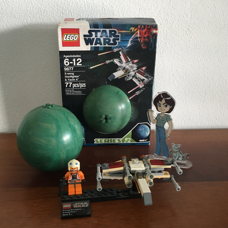 (มือ1, มือ 2) Lego Star Wars 9677 Planets Series 2 X-wing Starfighter & Yavin 4 (ปี 2012) ของแท้
