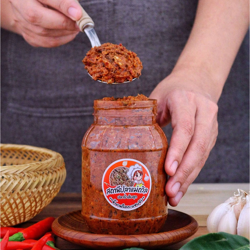 (เผ็ดมาก) แจ่วบองแม่ถวิล 1กระปุก ขนาด380-400กรัม - รูปที่ 2