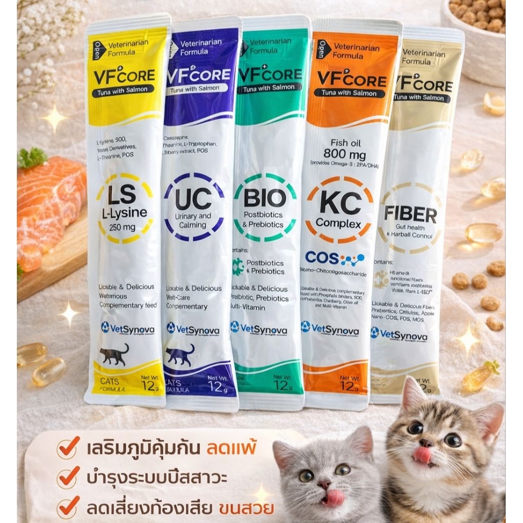ขนมแมวเลีย VFcore ขนมและวิตามิน