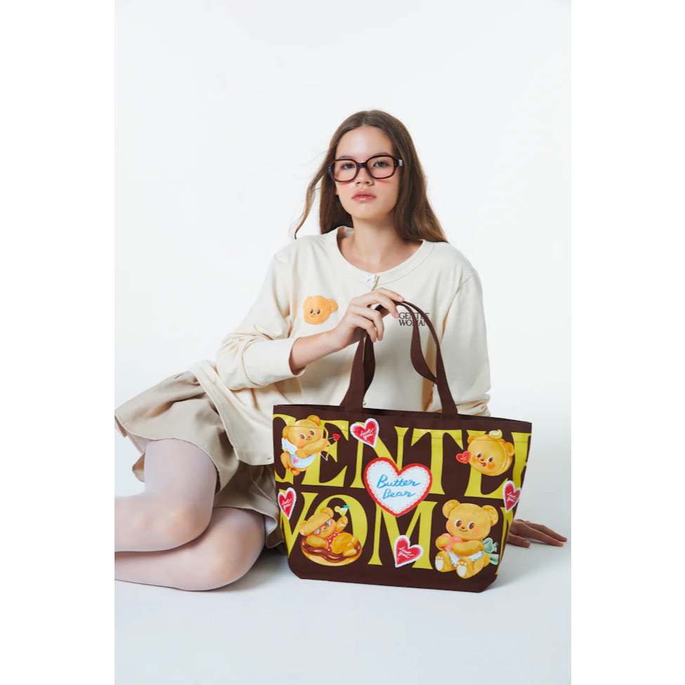 🧸Gentlewoman Butterbear กระเป๋าเกี๊ยว Dumpling Bag 💛พร้อมส่งไม่ต้องรอ💛 Hauler Shoulder Tote กระเป๋าสะพายไหล่ แท้จากช็อป - รูปที่ 3